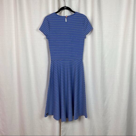 Matilda Jane Blue&Gray Stripe Exploration Dress Sz.XS NWT - Picture 10 of 16